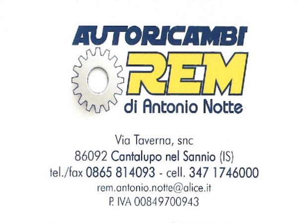AUTORICAMBI REM di Antonio Notte